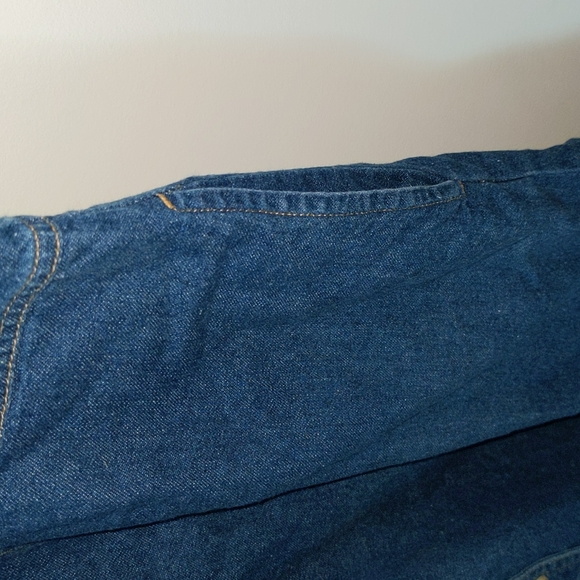 Talbots 14 Cotton Button Down Denim Look Dress - Picture 3 of 7